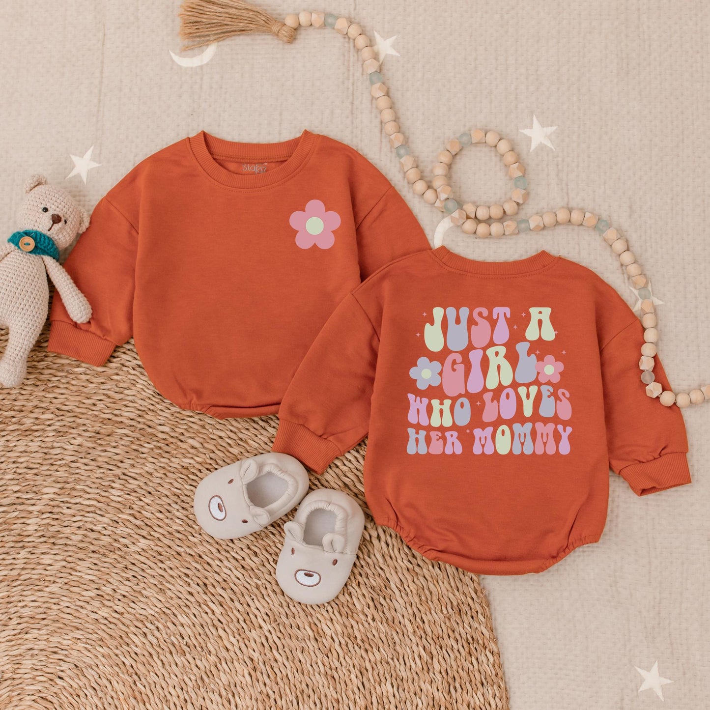 Mama's Girl Romper Cute Baby Girl Outfit Soft Cotton Birthday Gift for Baby Girl Mama's Love Coming Home Outfit