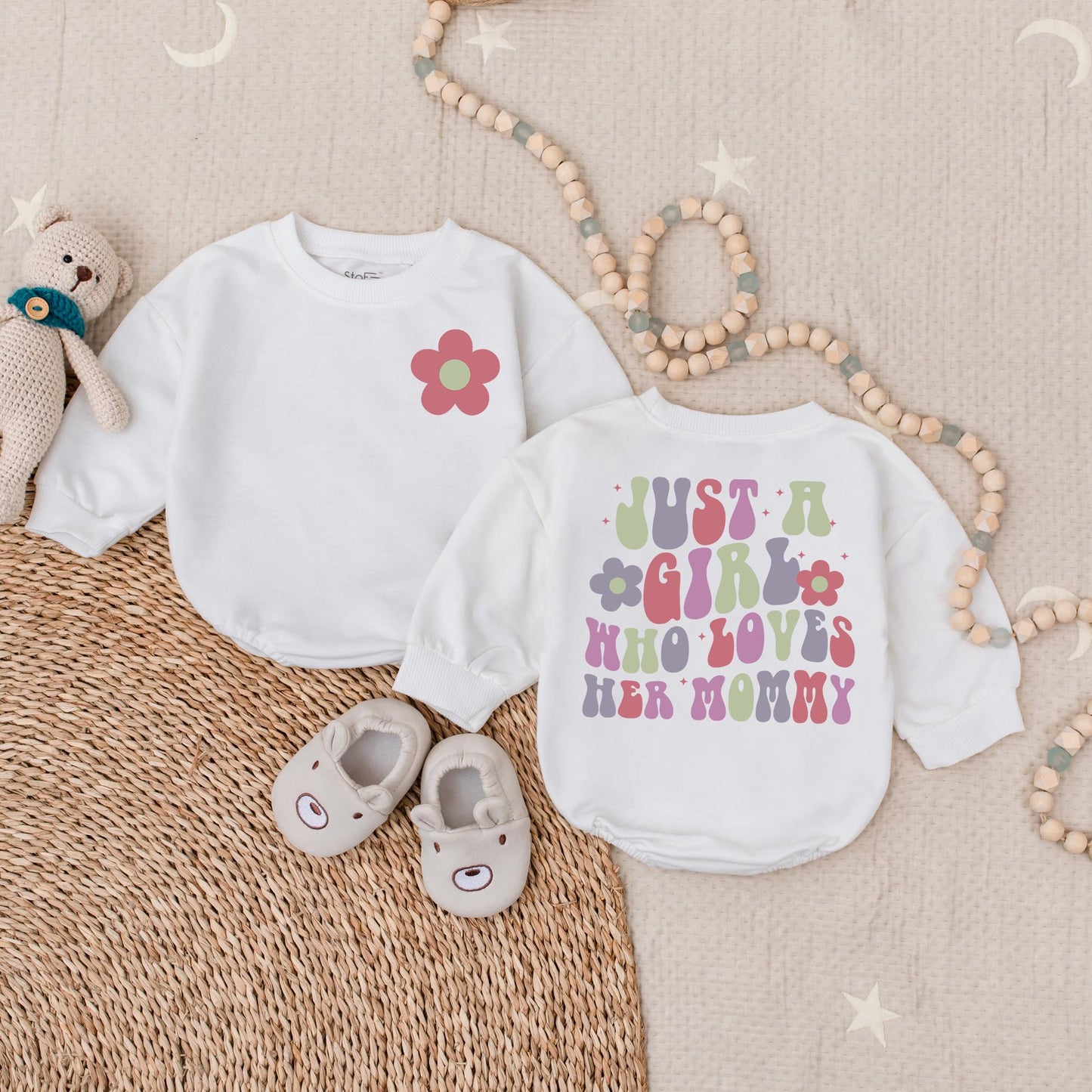 Mama's Girl Romper Cute Baby Girl Outfit Soft Cotton Birthday Gift for Baby Girl Mama's Love Coming Home Outfit