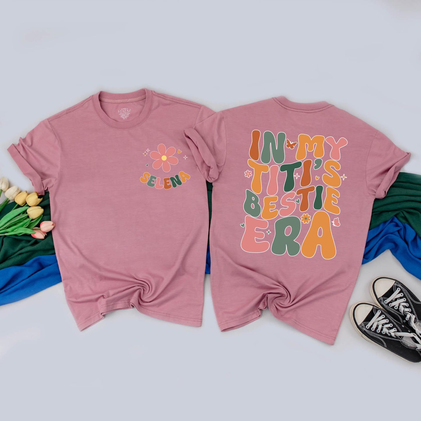 Custom Auntie and Niece Matching Outfit "In My Titi Era" Romper Cute Aunt Gift for Niece Auntie's Bestie