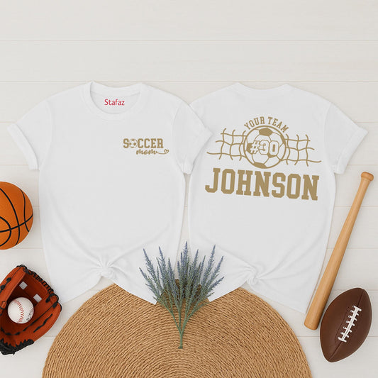 Custom Team Name Soccer Shirt Personalized Game Day Soccer Mom Dad Fan Shirt Mascot