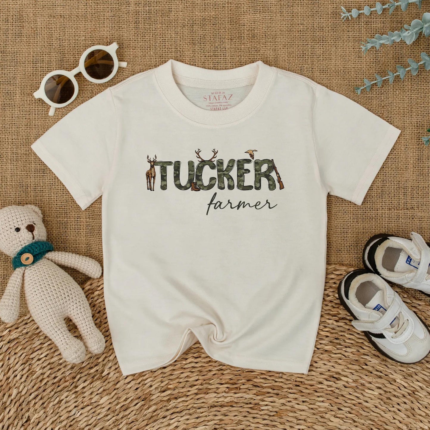 Custom Mallard Duck Camo Baby Romper Personalized 1st Birthday Outfit for Baby Boys Hunting Lover Gift