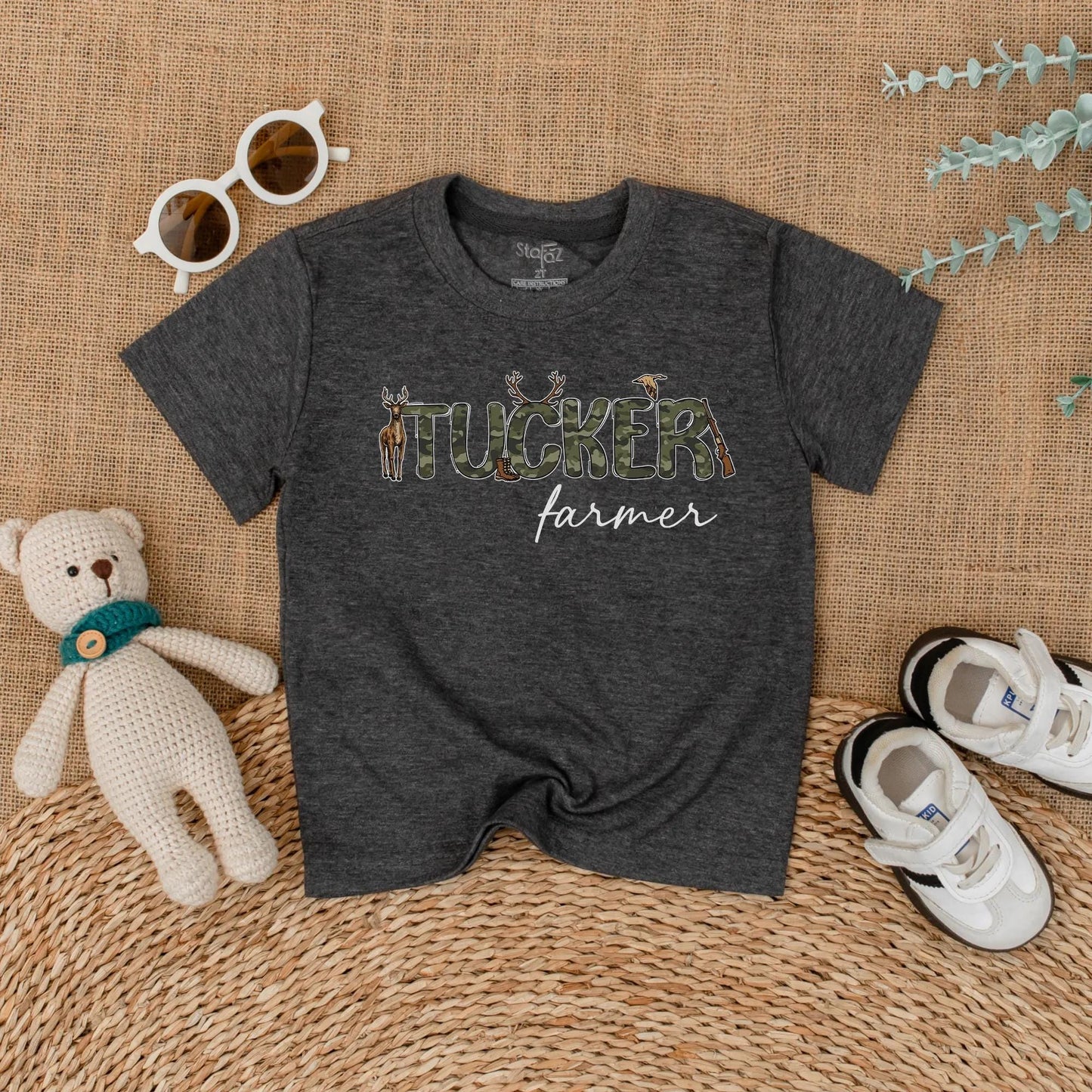 Custom Mallard Duck Camo Baby Romper Personalized 1st Birthday Outfit for Baby Boys Hunting Lover Gift