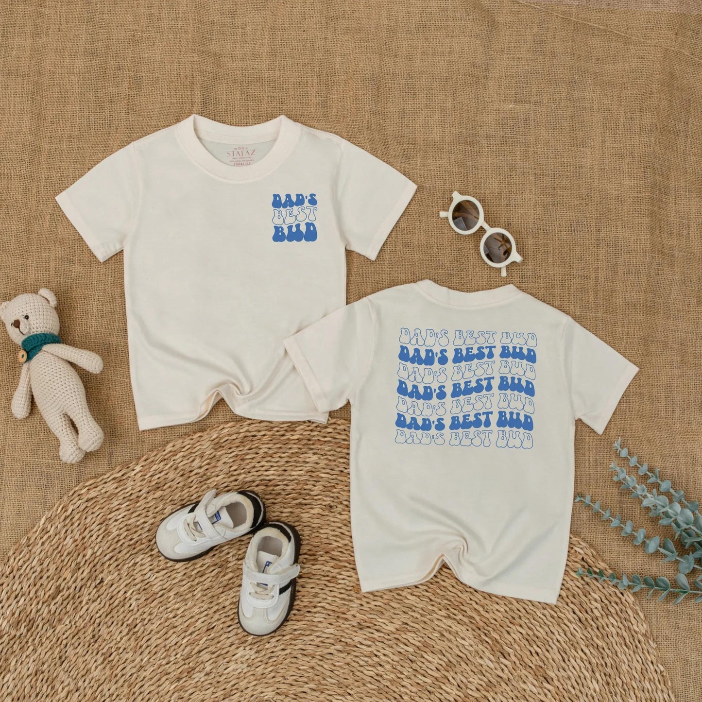 Dad's Best Bud Baby Romper, First Father's Day Baby Boy Outfit, Cute Gift from Son, Daddy & Me Gift, Soft Cotton