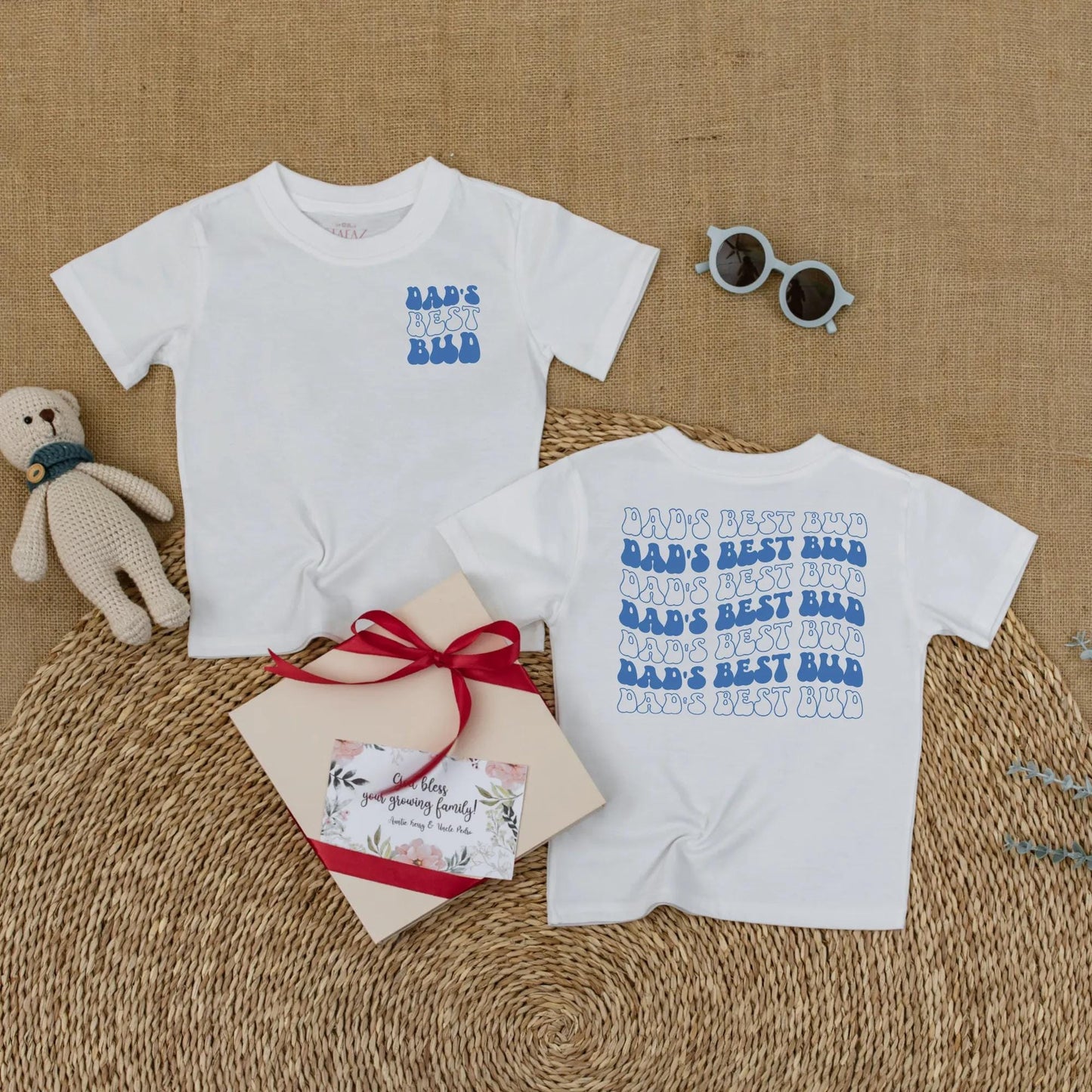 Dad's Best Bud Baby Romper, First Father's Day Baby Boy Outfit, Cute Gift from Son, Daddy & Me Gift, Soft Cotton