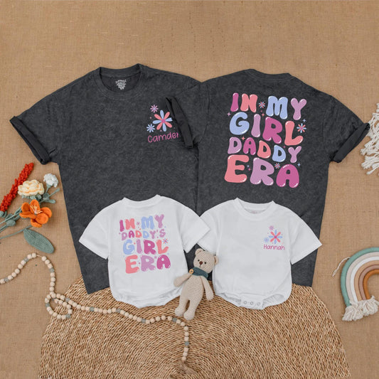 Custom Daddy and Daughter Matching Shirts In My Girl Dad Era Outfit Family Gift