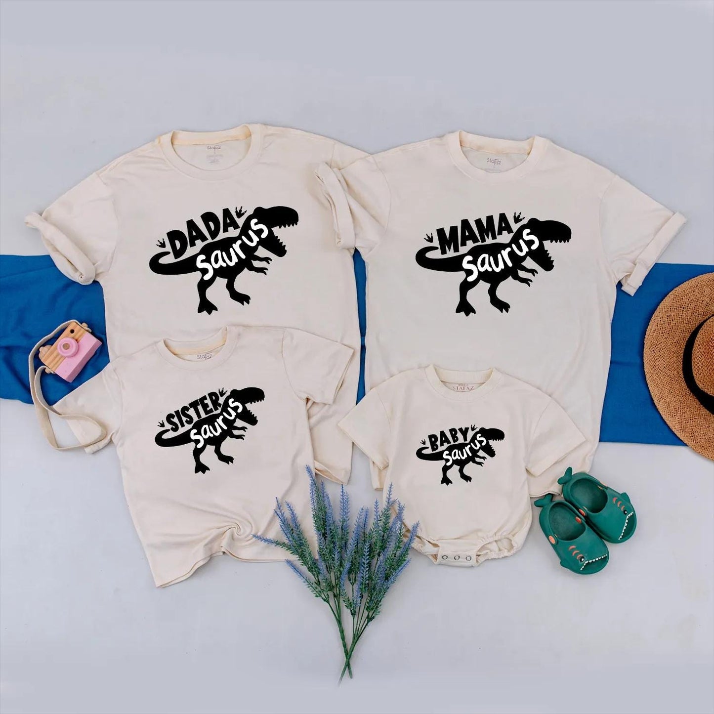 Matching T-Rex Family Shirts, Custom Dino Outfits for Dad, Mom, Sister & Baby! Funny Dinosaur Matching Clothes, Personalized Gift