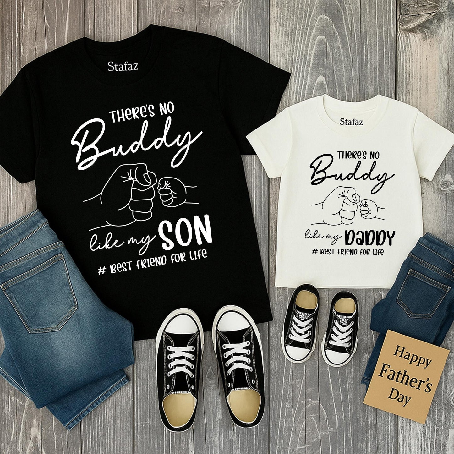 Sweet 'There Is No Buddy Like My Son' Daddy & Son Matching Family Shirts Perfect Father's Day Gift for Husband Him