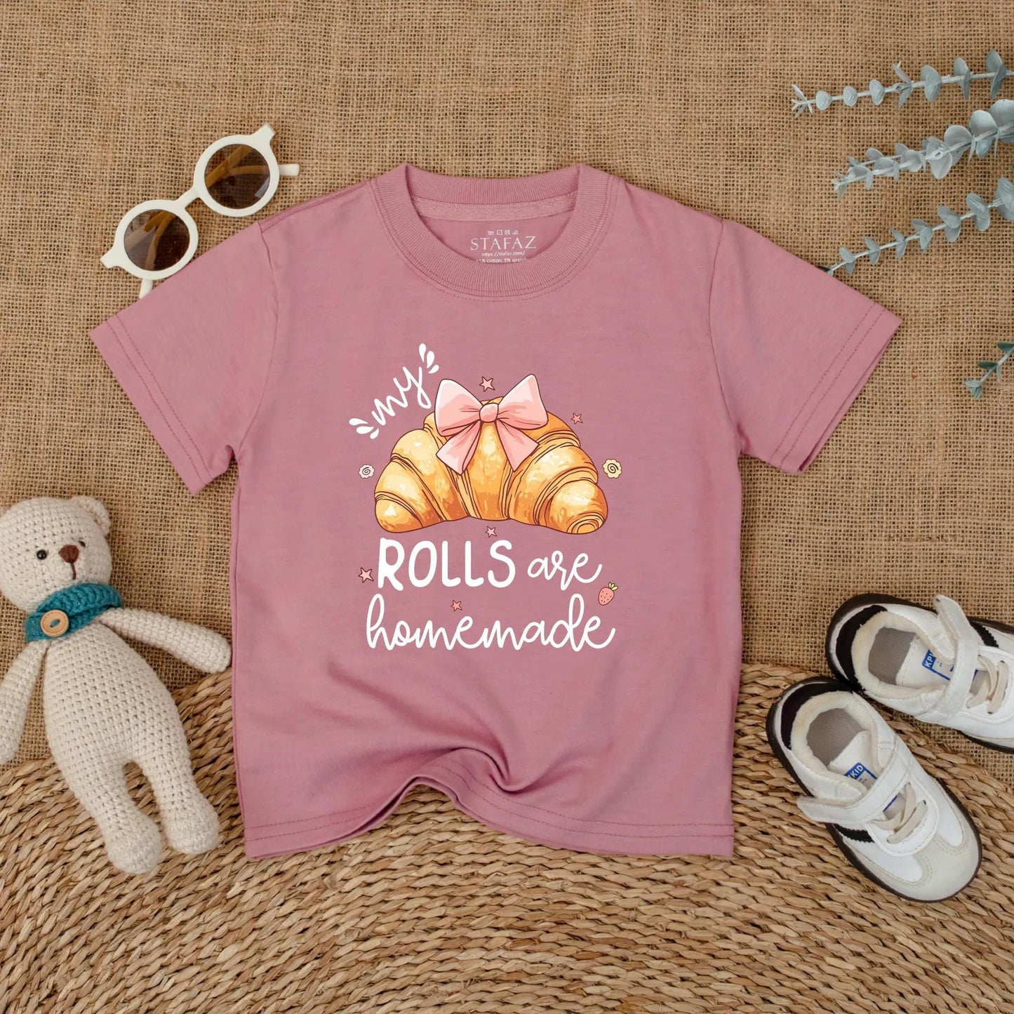 My Rolls Are Homemade Baby Romper Funny Cake Bodysuit Cute Food Outfit for Baby Girl Shower Gift