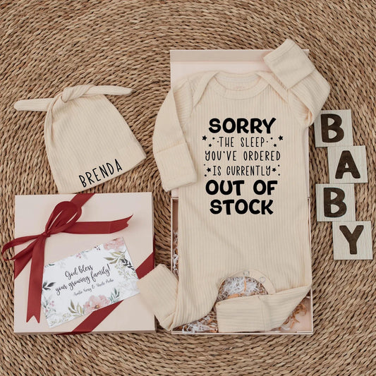 Out of Stock Sleep Baby Bodysuit Funny Newborn Outfit Cute Coming Home Clothes Gender Neutral Shower Gift Playful Star Design Soft Cotton 137