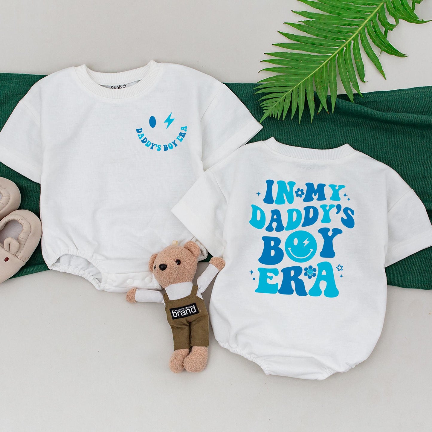In My Daddy's Boy Era Matching Outfit for Newborn Boys Custom New Dad Gift Baby Shower First Father's Day Shirt