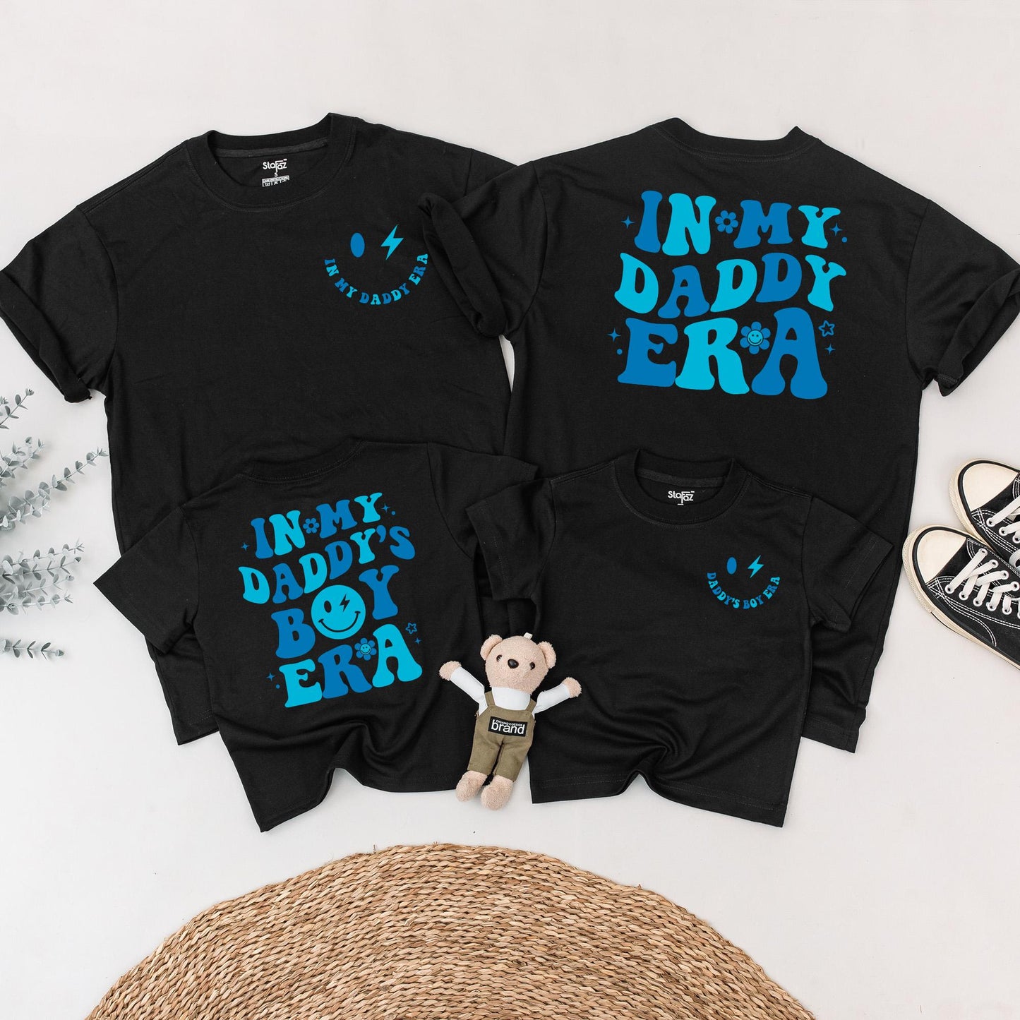 In My Daddy's Boy Era Matching Outfit for Newborn Boys Custom New Dad Gift Baby Shower First Father's Day Shirt