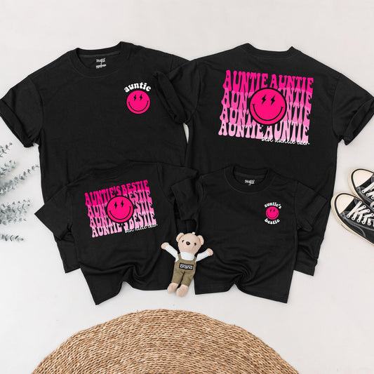 Auntie's Bestie Outfit, Matching Baby Romper & Cool Aunt Shirt Gift for Niece, Newborn Girl, Best Niece Era Birthday Bodysuit