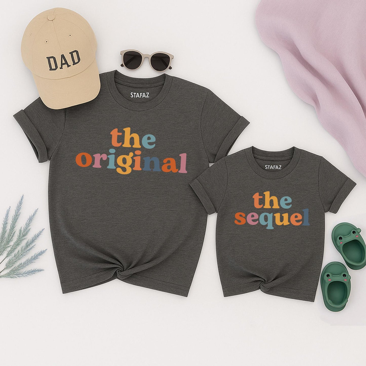 The Original The Sequel Plot Twist The Finale Matching Family Shirts New Baby Tee for Siblings, Parents & Kids Cotton Tees