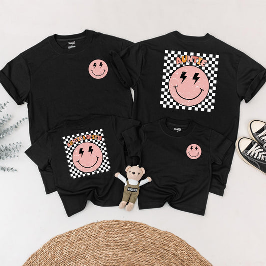 Personalized Auntie's Bestie Outfit - Auntie Matching Shirt & Baby Romper Gift Set, Custom Niece Newborn Clothes, Cool Auntie Gift