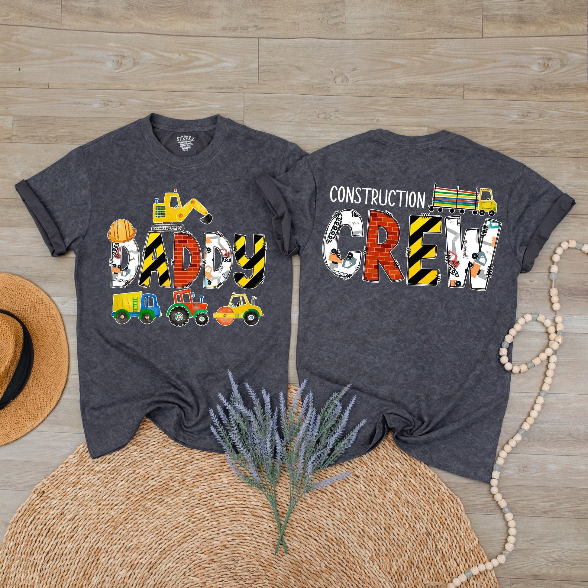 Custom Construction Crew Shirts Digging It Birthday Outfit for Family Matching Truck Lover Baby Mama Dad