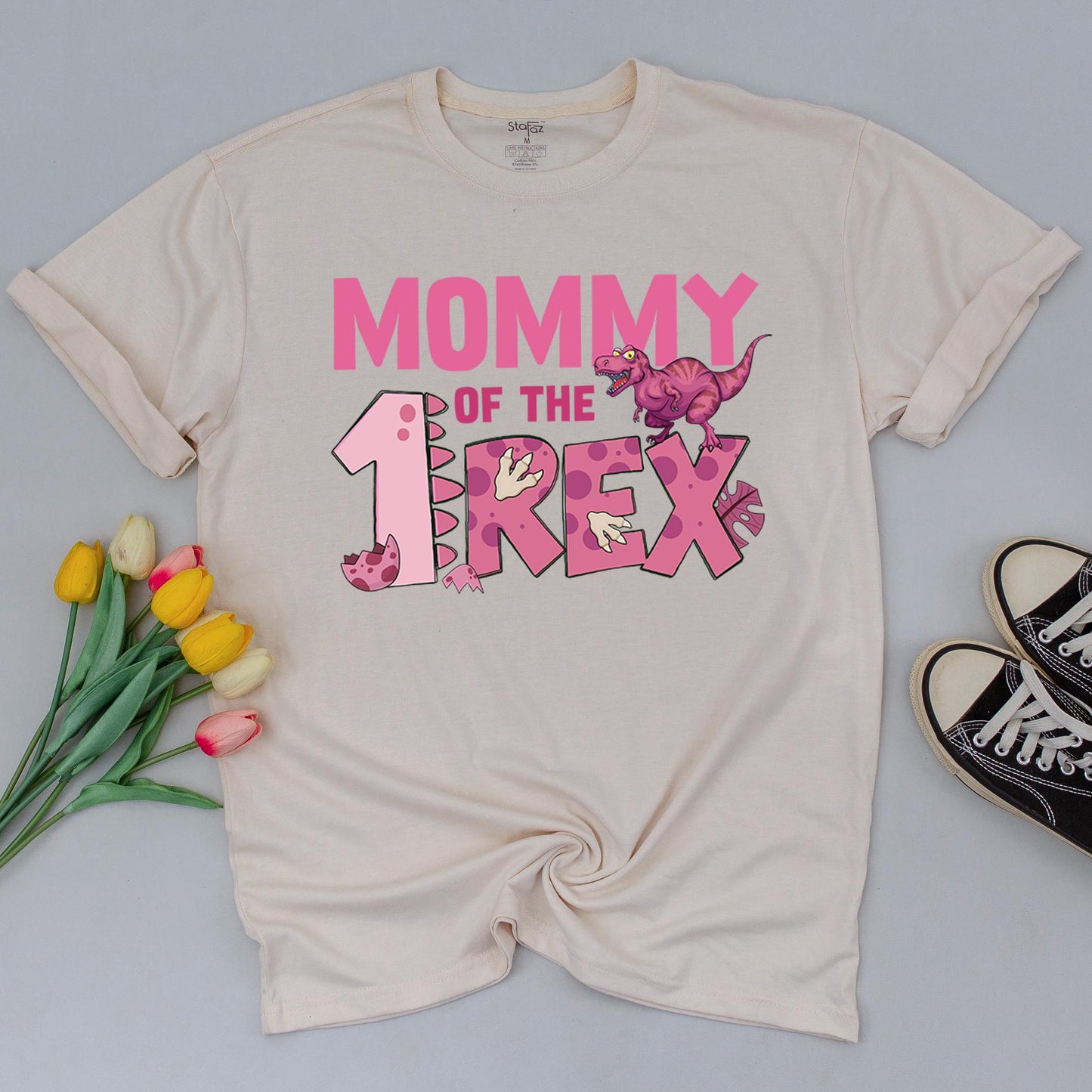 Personalized One Rex Dinosaur Family Birthday Shirts Matching 1 Rex Birthday Tee Dinosaur Theme First Birthday Matching Family Outfit