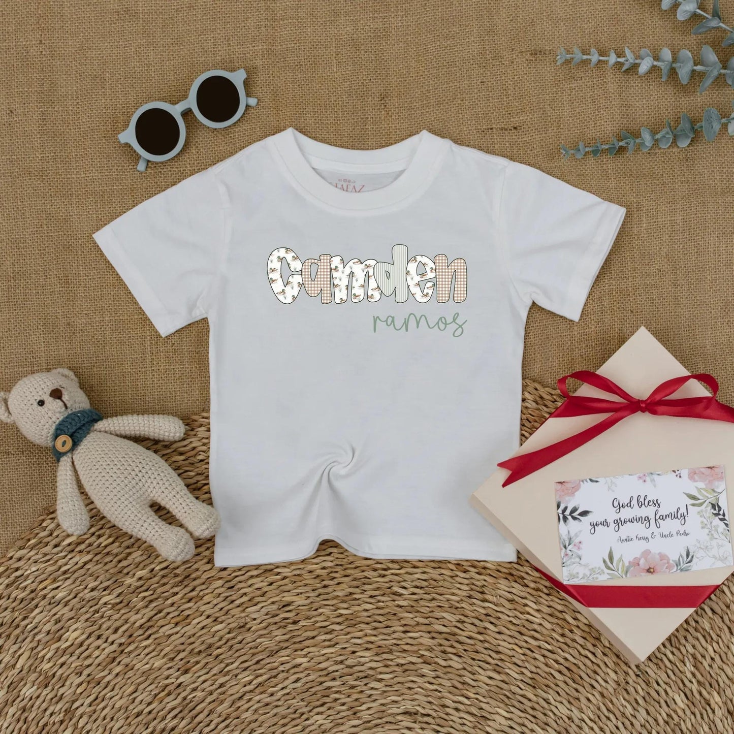Custom Name Mallard Duck Baby Romper | Personalized Duck Hunting Baby Boy Outfit, Nature Gift, Rustic Baby Shower