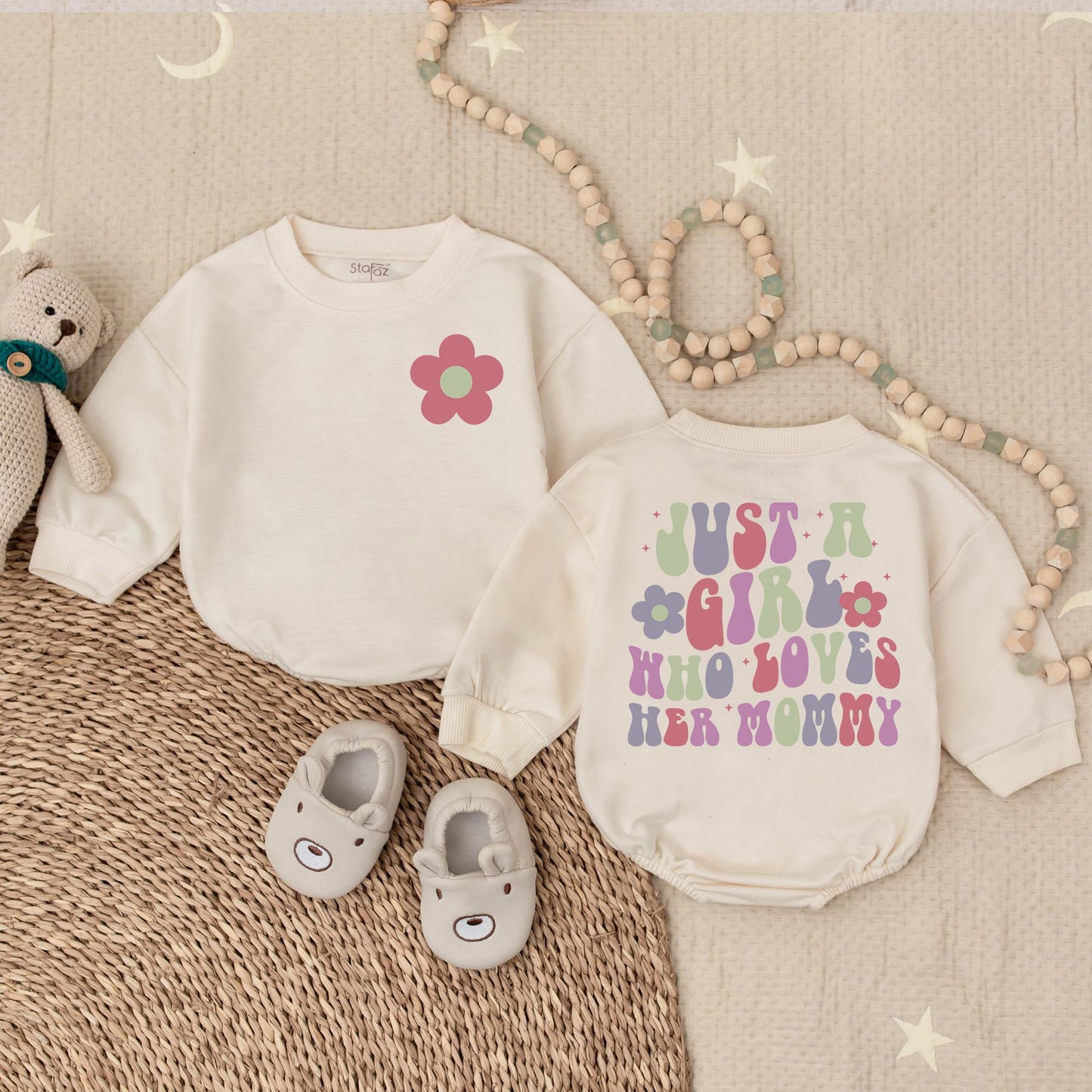Mama's Girl Romper Cute Baby Girl Outfit Soft Cotton Birthday Gift for Baby Girl Mama's Love Coming Home Outfit