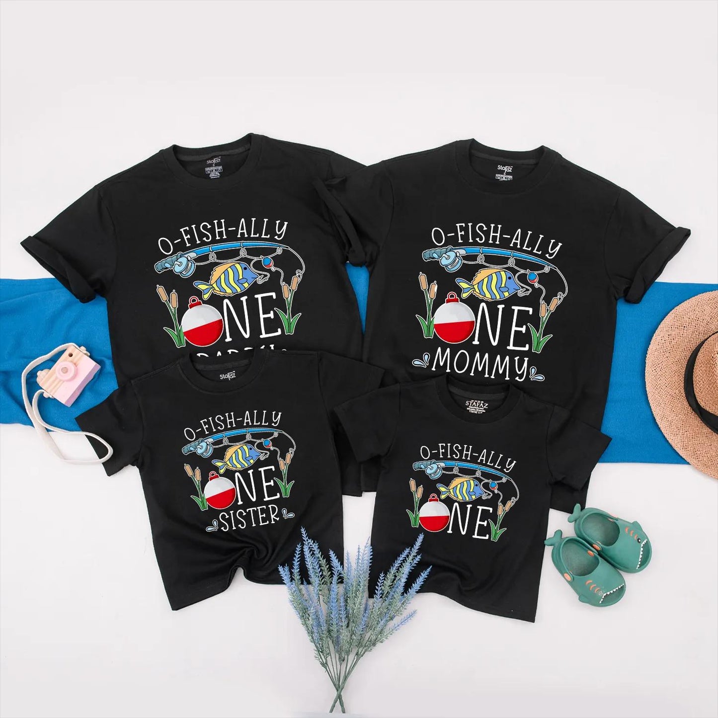 O-Fish-Ally One First Birthday Shirt, Matching Family Fishing Outfits, Baby Boy or Girl 1st Birthday Tee