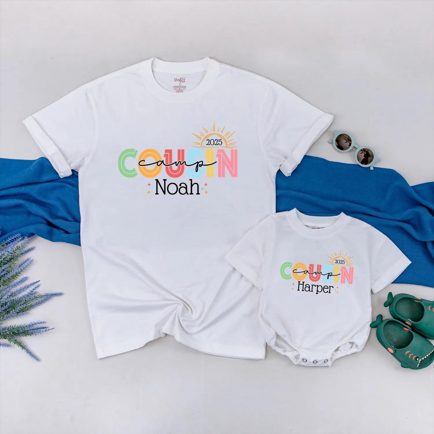 Custom Cousin Camp Matching Shirts 2025 Summer Family Camping Outfits Cute Camp Life Trip Clothes Cousin Camping Summer Camp