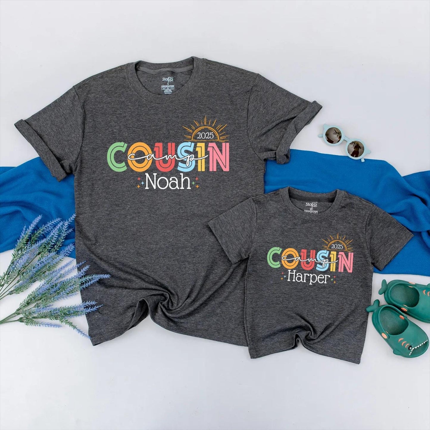 Custom Cousin Camp Matching Shirts 2025 Summer Family Camping Outfits Cute Camp Life Trip Clothes Cousin Camping Summer Camp
