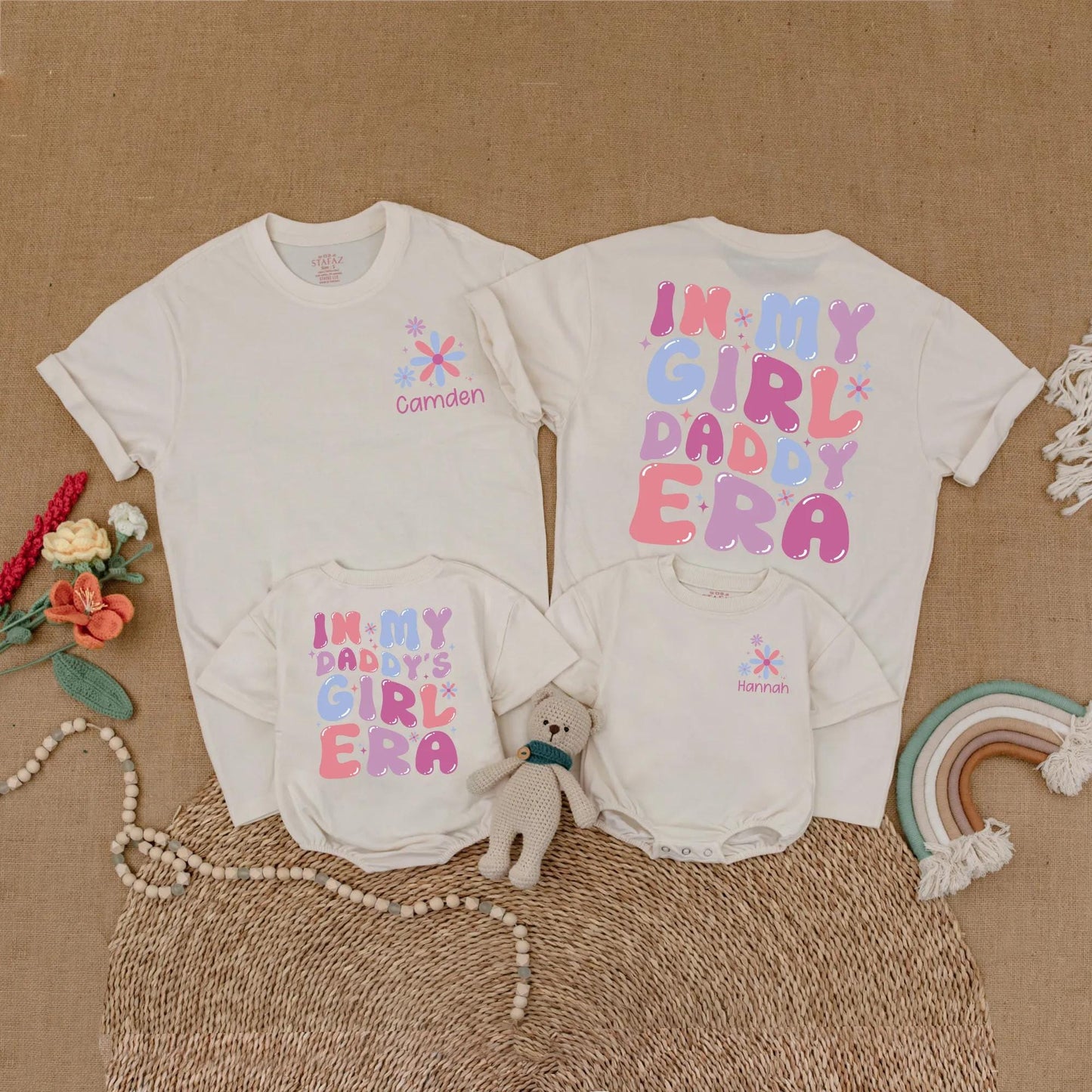 Custom Daddy and Daughter Matching Shirts In My Girl Dad Era Outfit Family Gift