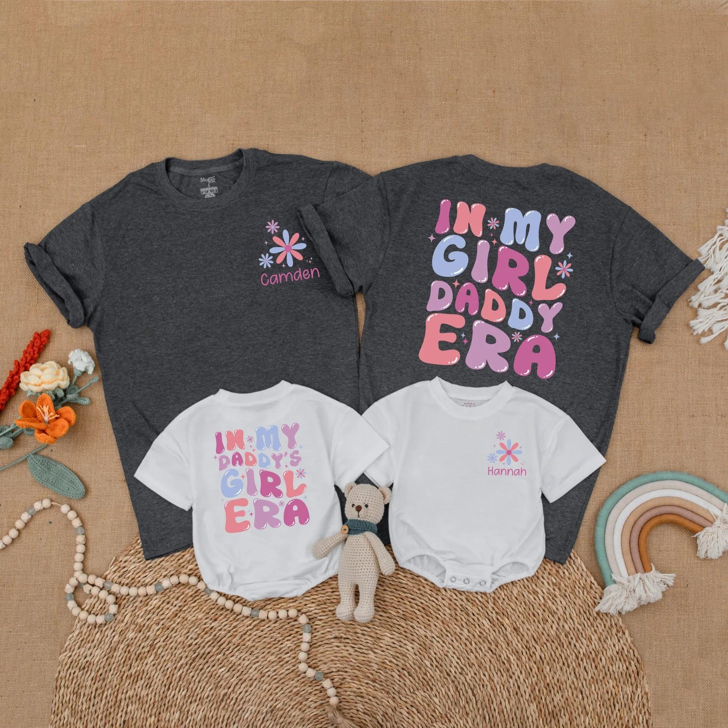 Custom Daddy and Daughter Matching Shirts In My Girl Dad Era Outfit Family Gift