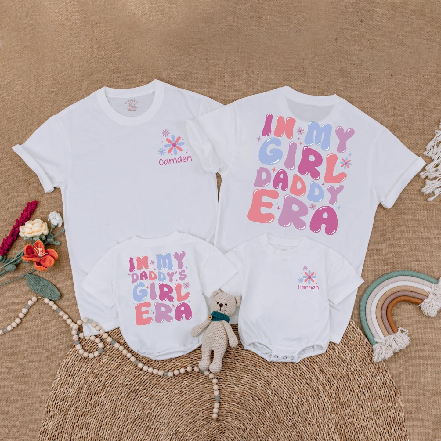 Custom Daddy and Daughter Matching Shirts In My Girl Dad Era Outfit Family Gift