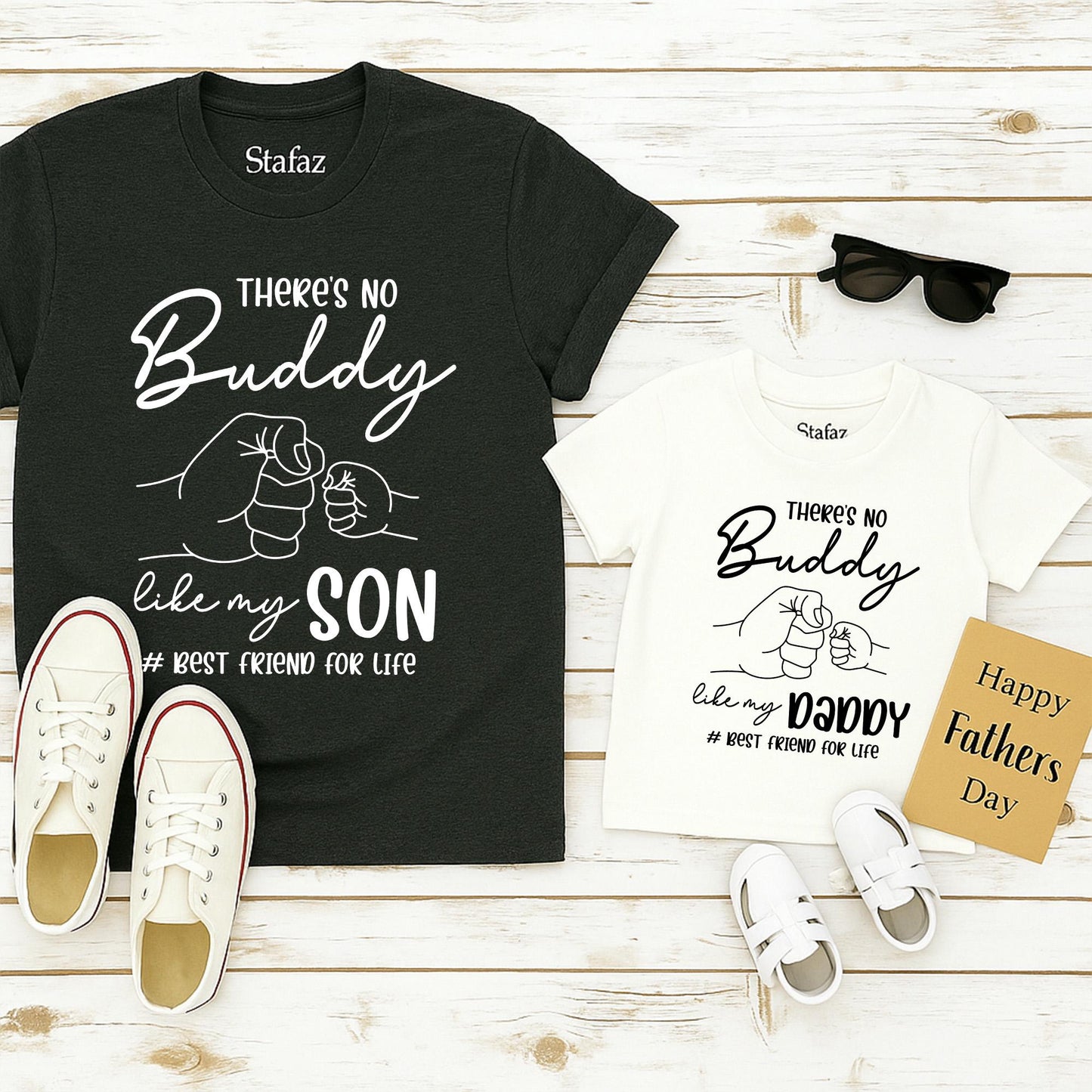 Sweet 'There Is No Buddy Like My Son' Daddy & Son Matching Family Shirts Perfect Father's Day Gift for Husband Him