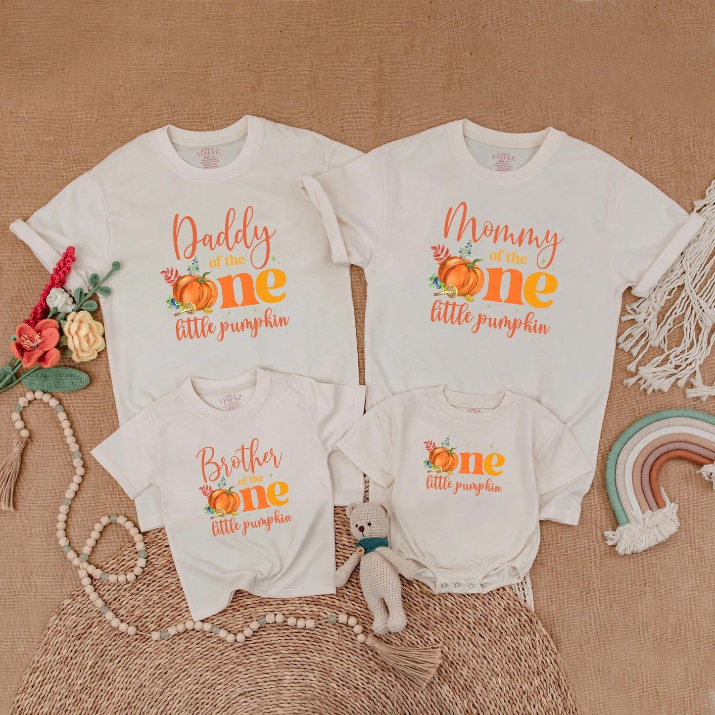 Fall Pumpkin First Birthday Matching Family Shirts Little Pumpkin Autumn 1st Birthday Outfit Mommy Daddy Baby Siblings Gift