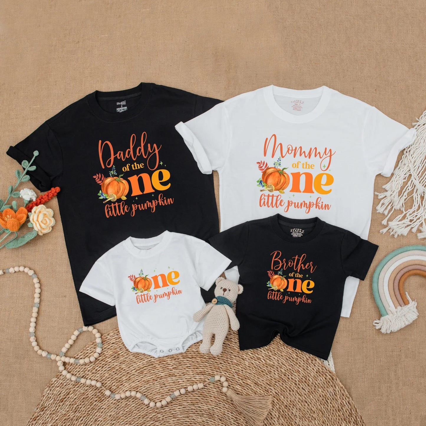 Fall Pumpkin First Birthday Matching Family Shirts Little Pumpkin Autumn 1st Birthday Outfit Mommy Daddy Baby Siblings Gift