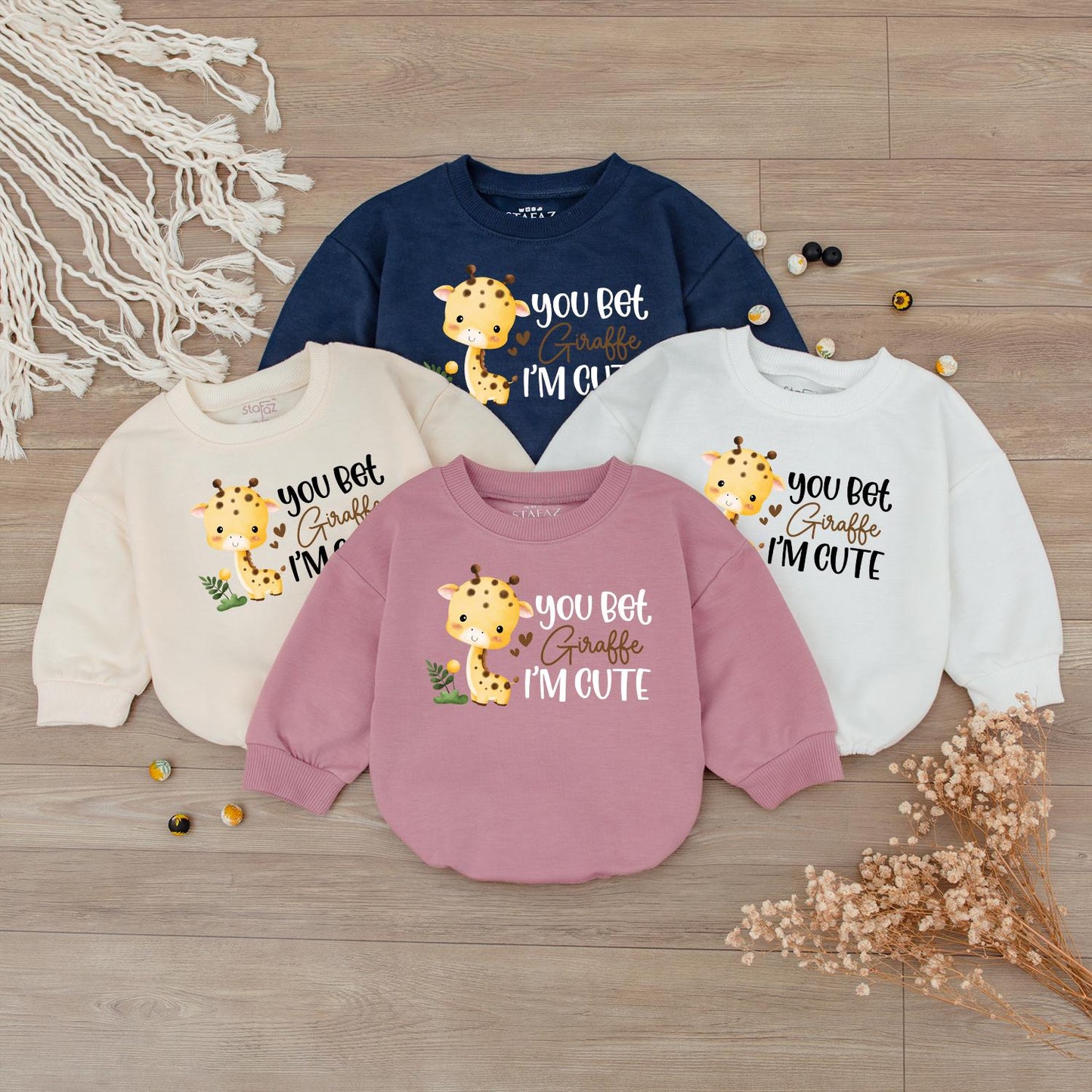 You Bet Giraffe I'm Cute Baby Romper Funny Animal Clothes Cute Baby Outfit Soft Cotton Bodysuit Baby Shower Gift for Infants