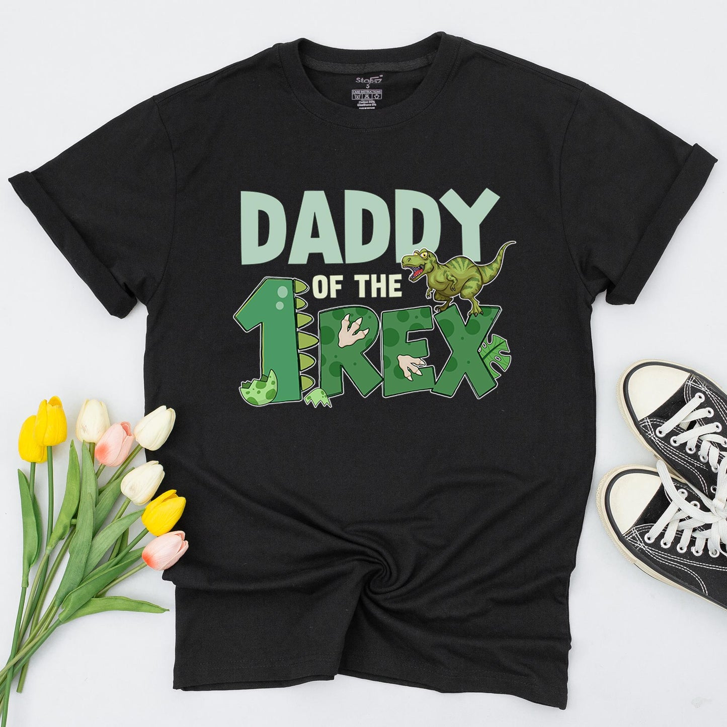 Personalized One Rex Dinosaur Family Birthday Shirts Matching 1 Rex Birthday Tee Dinosaur Theme First Birthday Matching Family Outfit