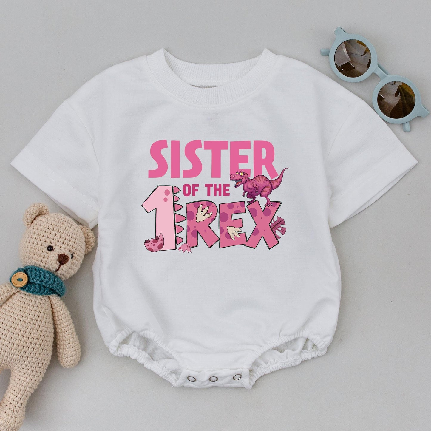 Personalized One Rex Dinosaur Family Birthday Shirts Matching 1 Rex Birthday Tee Dinosaur Theme First Birthday Matching Family Outfit