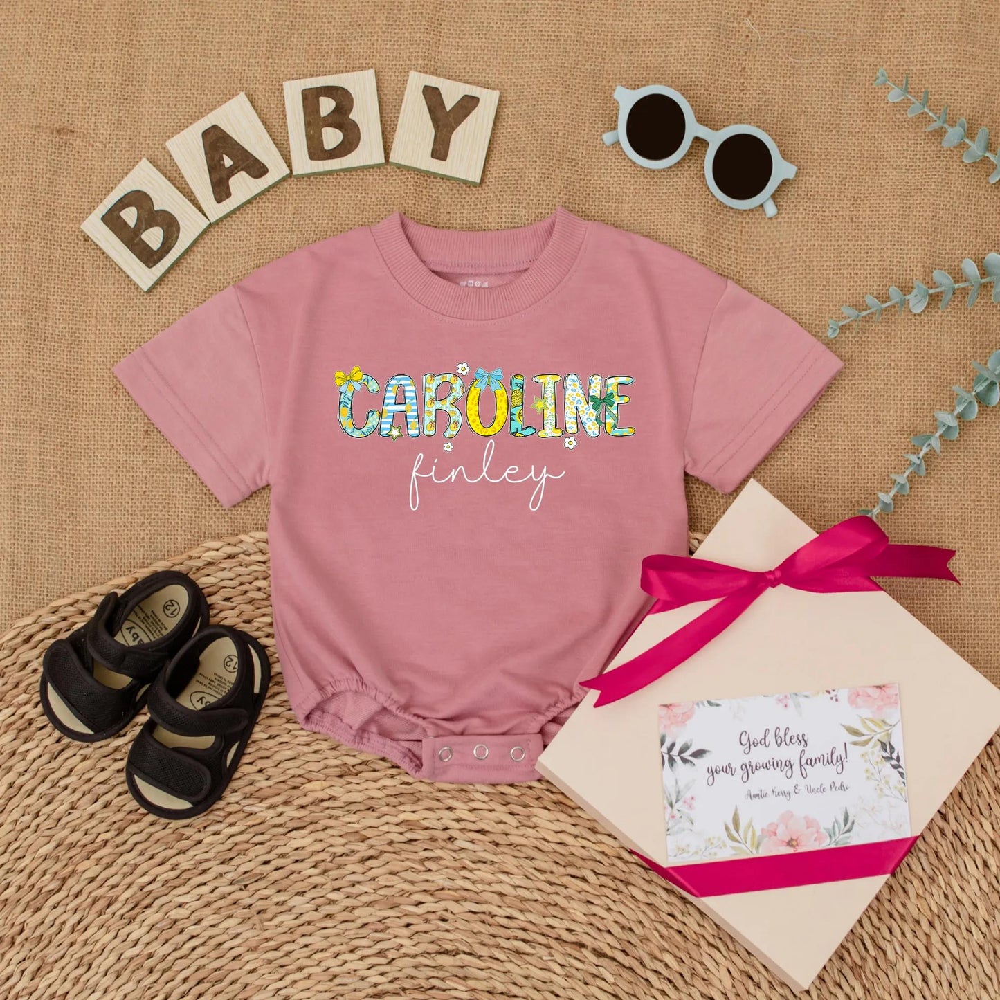 Personalized Name Lemon Baby Girl Bubble Romper Summer Birthday Outfit Baby Shower Gift Soft Cotton Infant Apparel First Birthday Photo