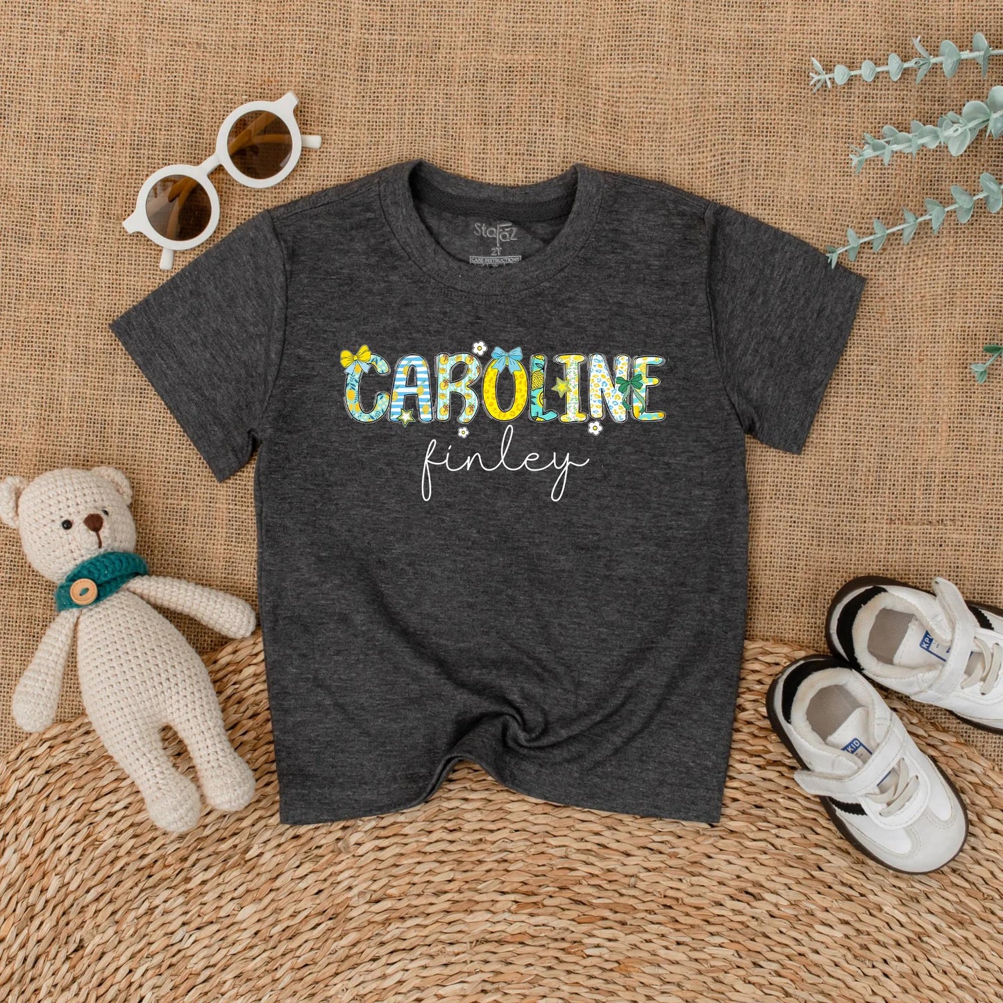 Personalized Name Lemon Baby Girl Bubble Romper Summer Birthday Outfit Baby Shower Gift Soft Cotton Infant Apparel First Birthday Photo