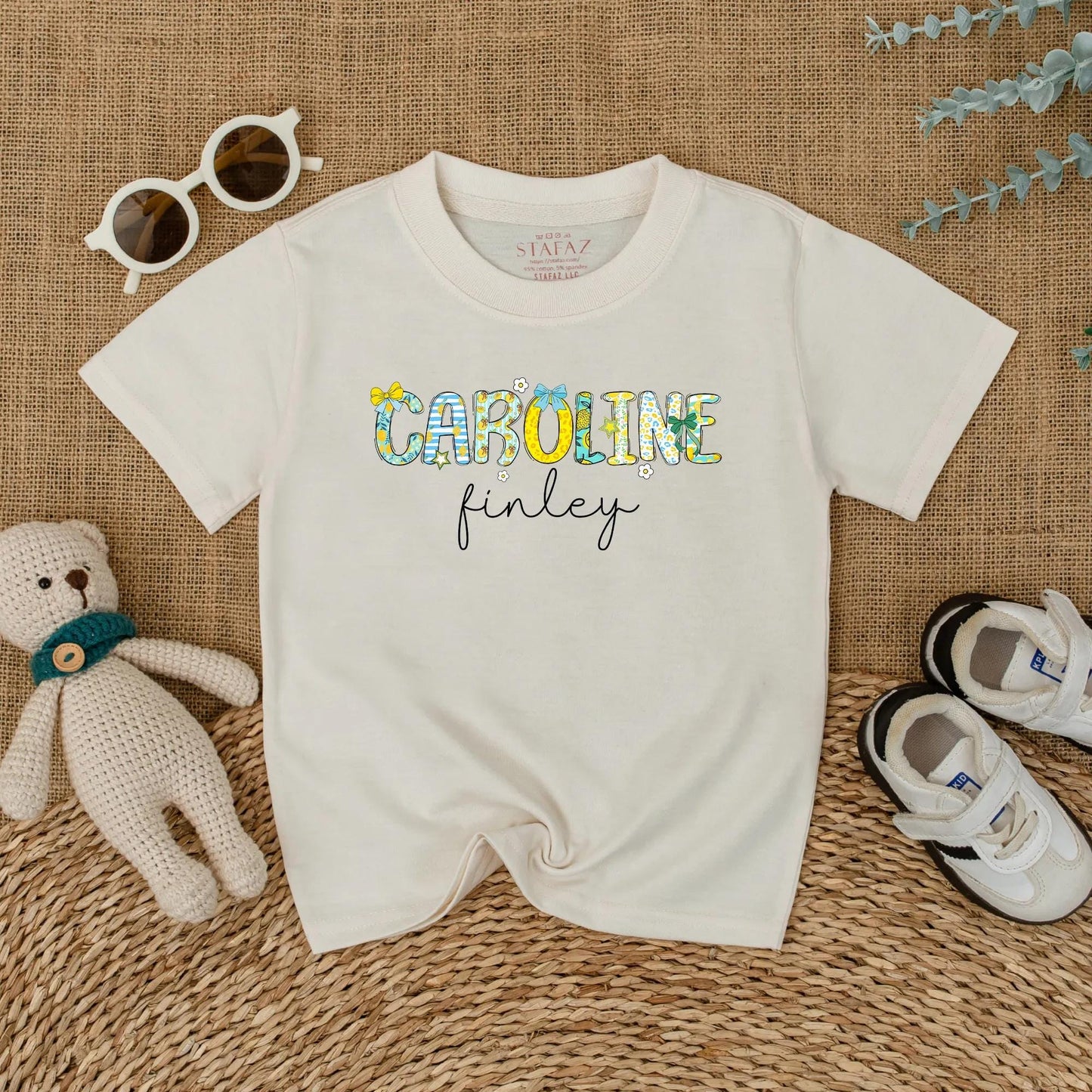 Personalized Name Lemon Baby Girl Bubble Romper Summer Birthday Outfit Baby Shower Gift Soft Cotton Infant Apparel First Birthday Photo