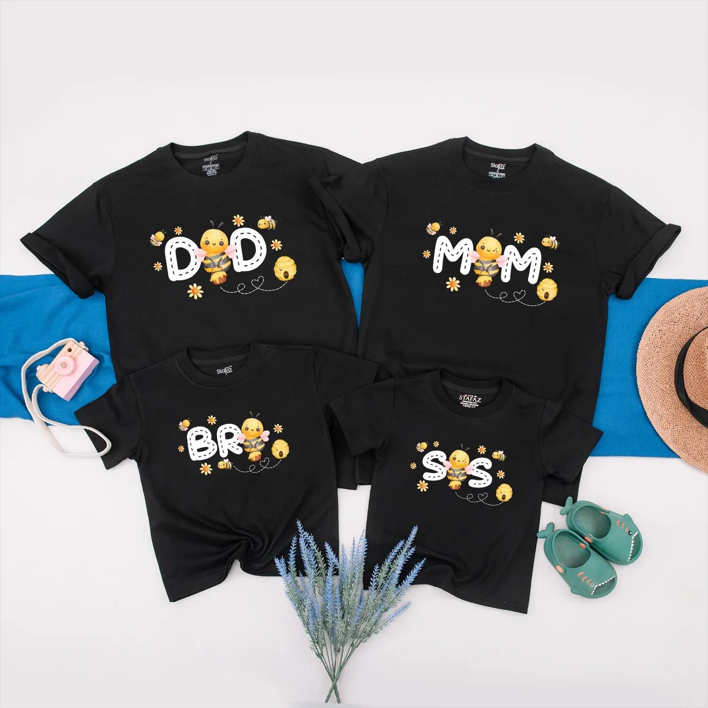 Sweet One Bee Family Matching Shirts, Cute Bumble Bee 1st Birthday Outfit, Personalized Baby Romper, First Birthday Gift, Soft Cotton Party Clothes