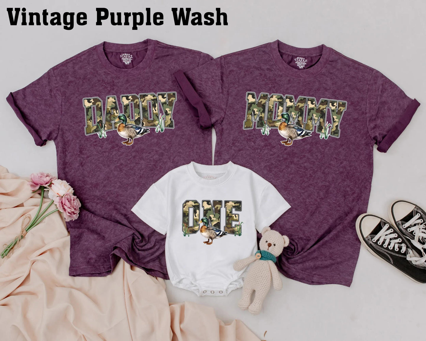 One Lucky Duck 1st Birthday Matching Family Shirts, Boy's Jungle Zoo Animal Outfit, Mommy & Me First Birthday Party