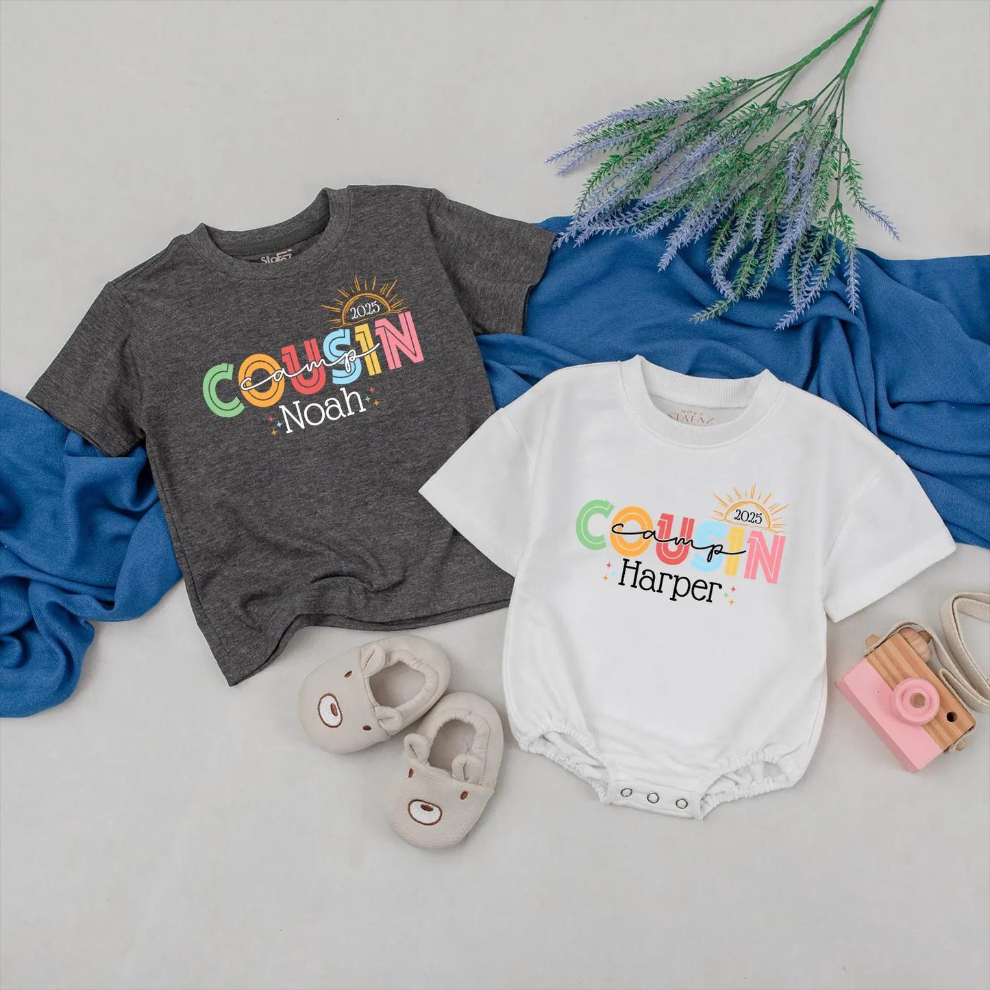 Custom Cousin Camp Matching Shirts 2025 Summer Family Camping Outfits Cute Camp Life Trip Clothes Cousin Camping Summer Camp