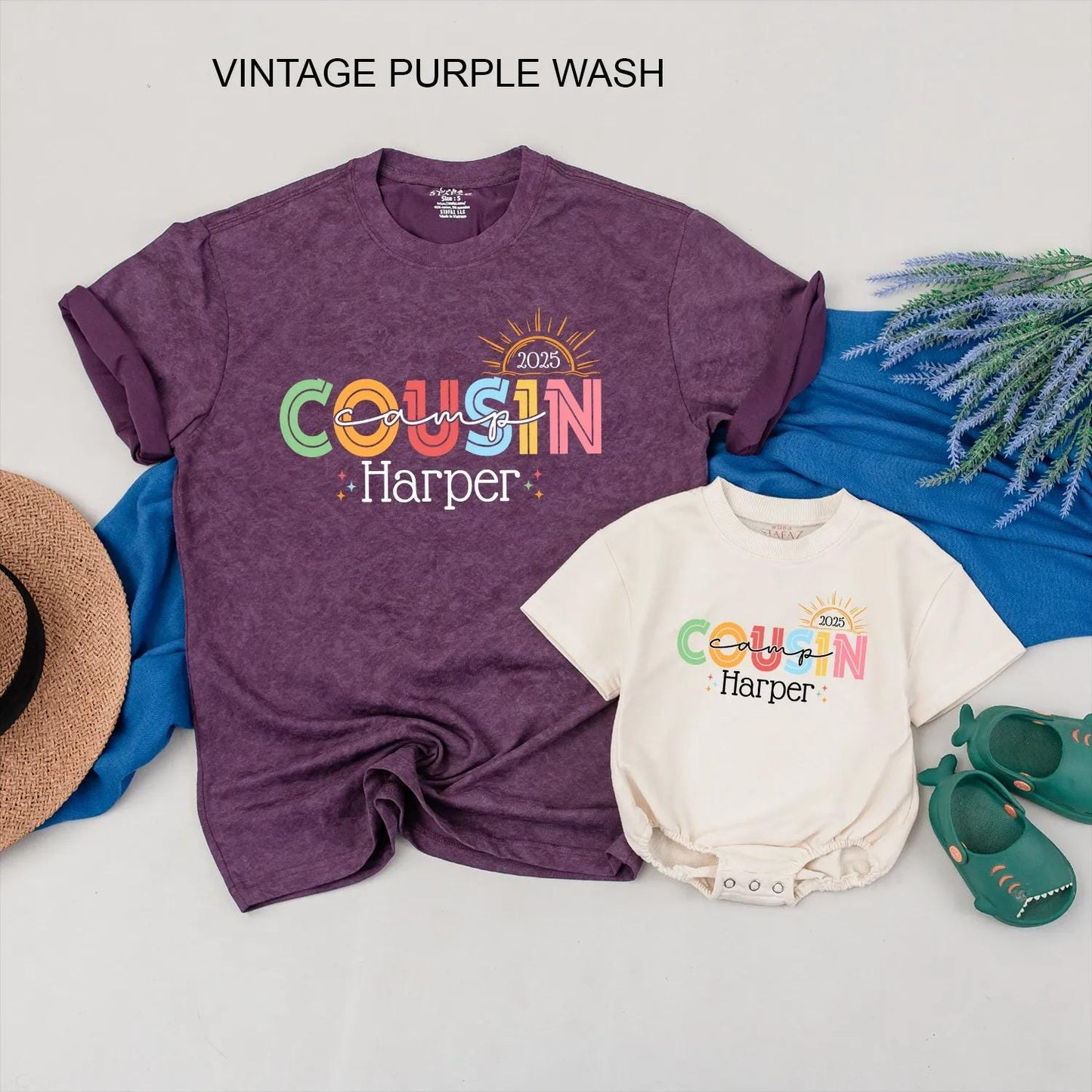 Custom Cousin Camp Matching Shirts 2025 Summer Family Camping Outfits Cute Camp Life Trip Clothes Cousin Camping Summer Camp