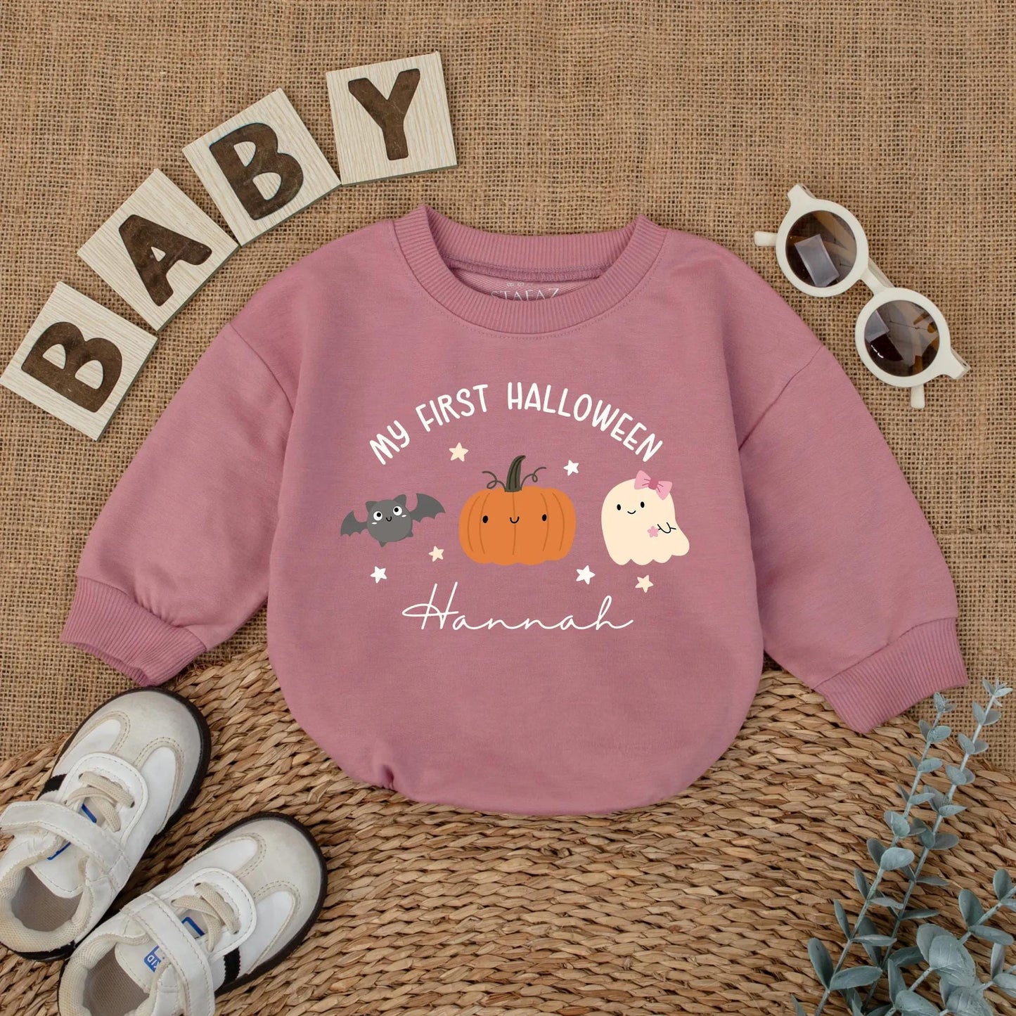 My First Halloween Baby Romper Cute Pumpkin Ghost Infant Outfit Adorable Baby Girl Clothes Spooky Season Gifts Perfect for Fall Celebrations