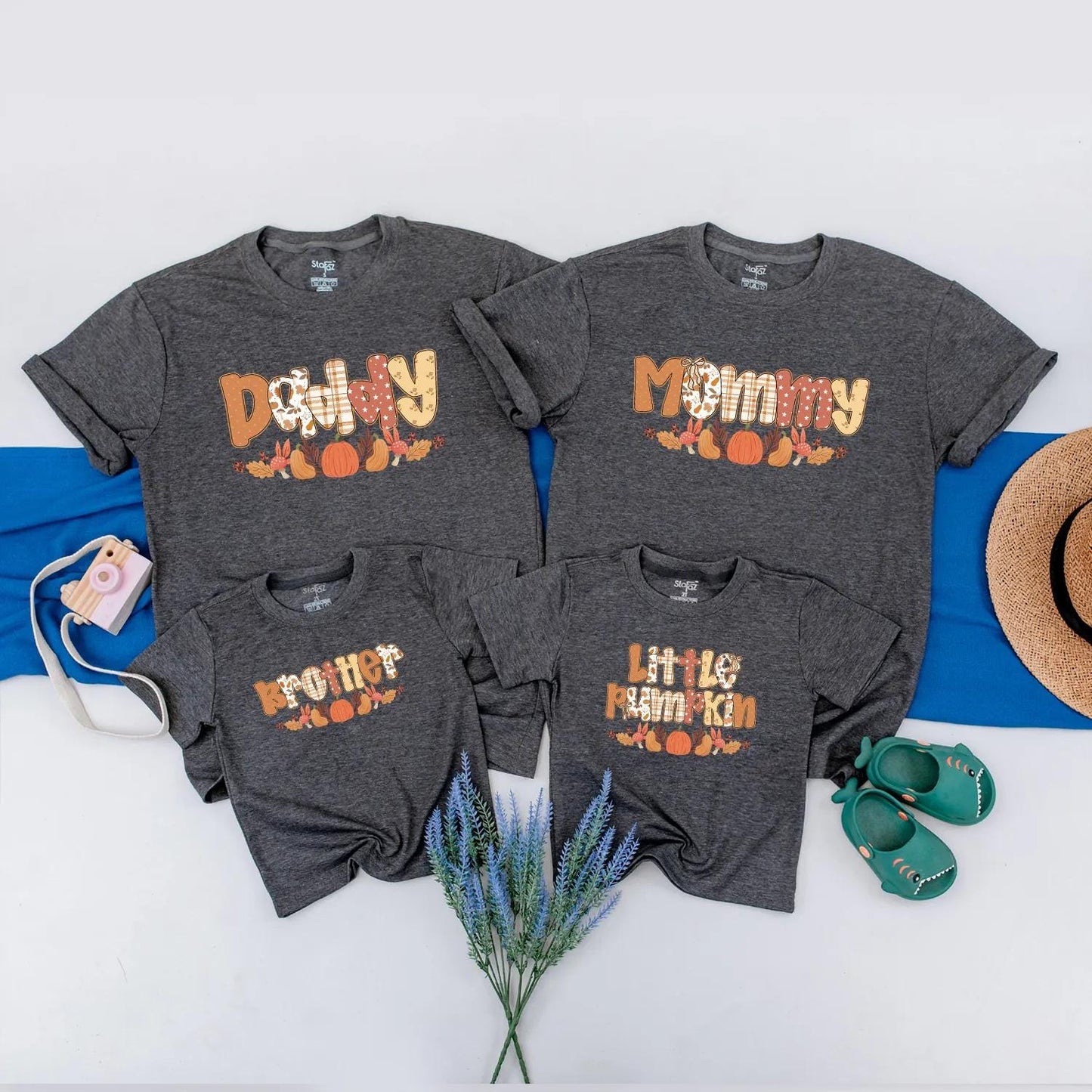 Matching Family Pumpkin Shirts & Little Pumpkin Romper for Thanksgiving! Cute Fall Baby, Toddler, & Adult Outfits for the Season