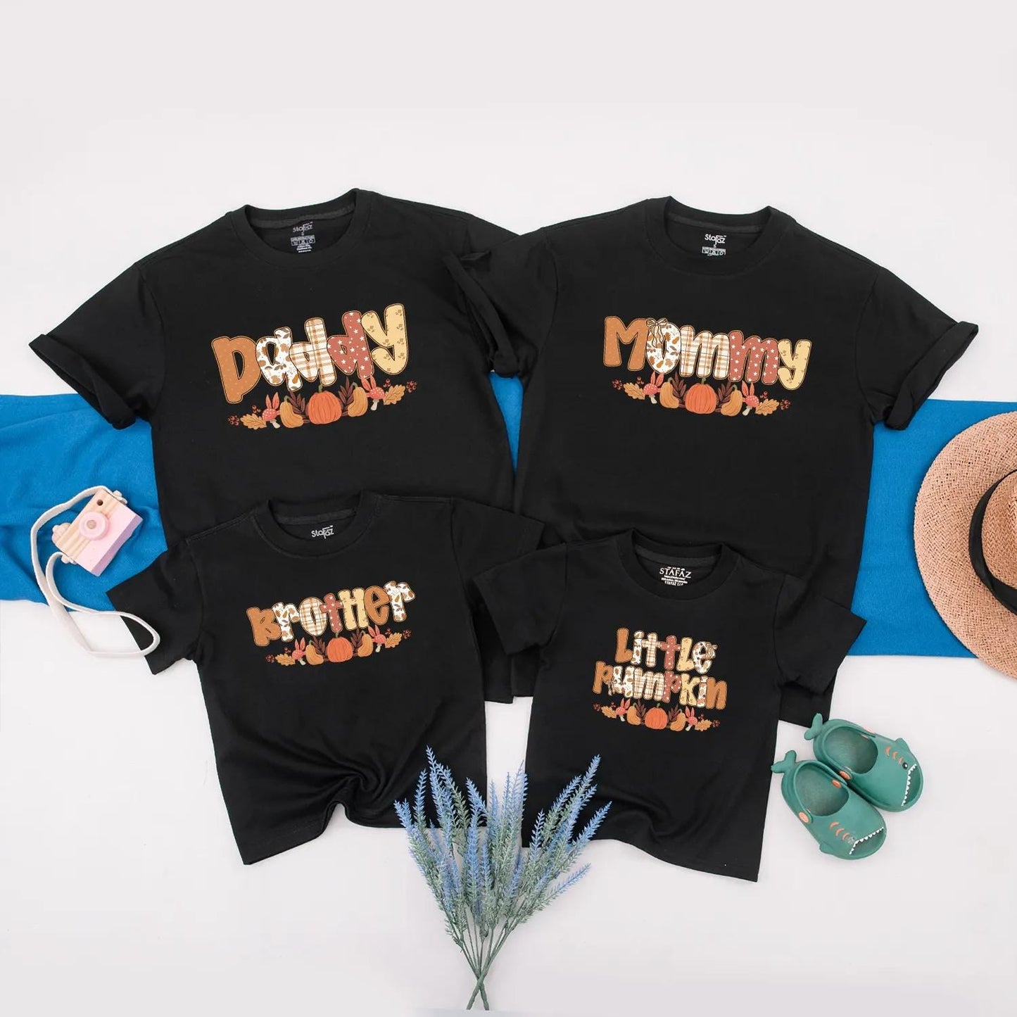 Matching Family Pumpkin Shirts & Little Pumpkin Romper for Thanksgiving! Cute Fall Baby, Toddler, & Adult Outfits for the Season