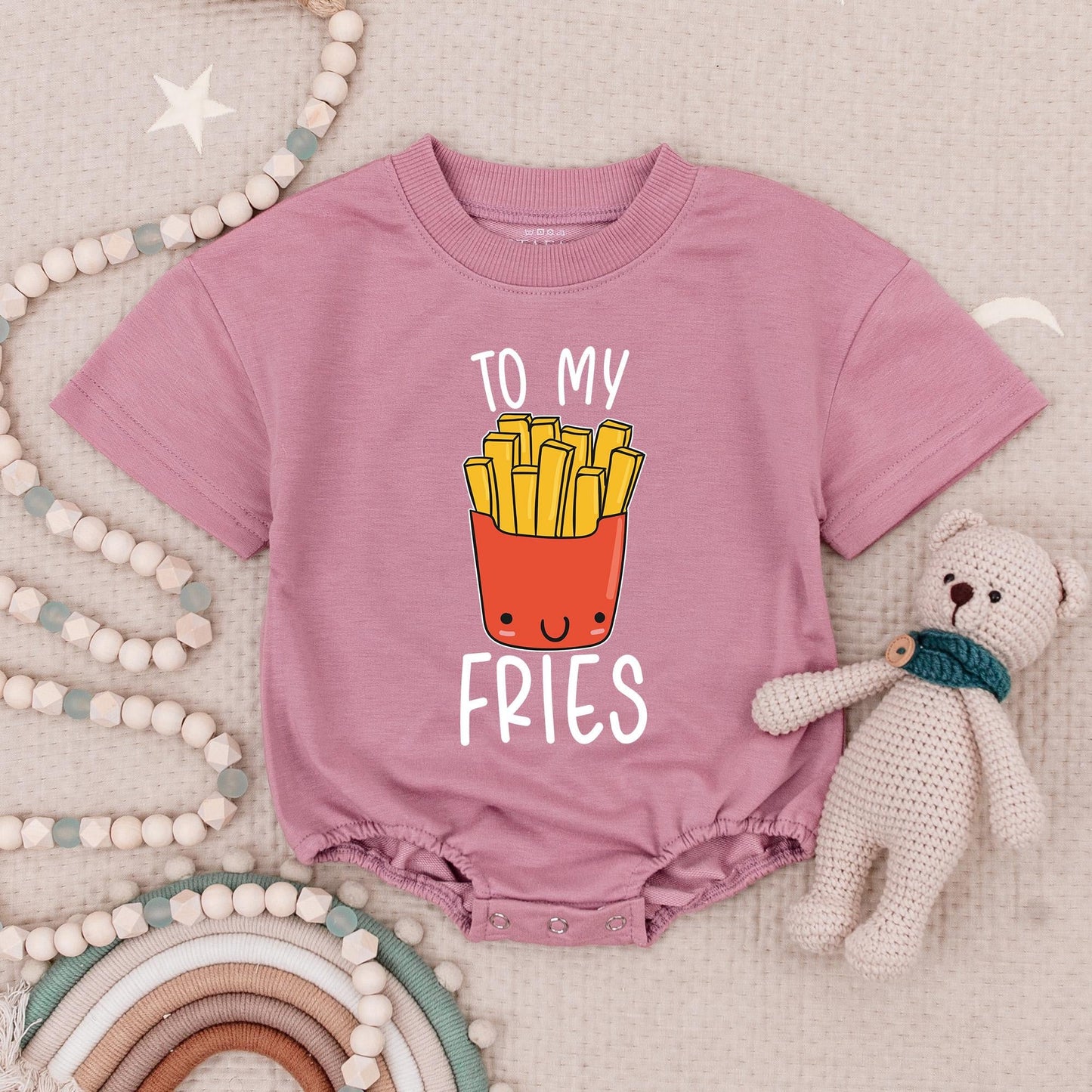 You're The Burger to My Fries Baby Bodysuits Cute Matching Twin Outfits Funny Burger and Fries Rompers Adorable Twin Baby Shower Gift