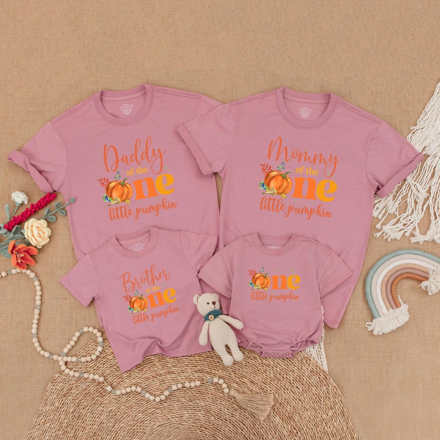 Fall Pumpkin First Birthday Matching Family Shirts Little Pumpkin Autumn 1st Birthday Outfit Mommy Daddy Baby Siblings Gift