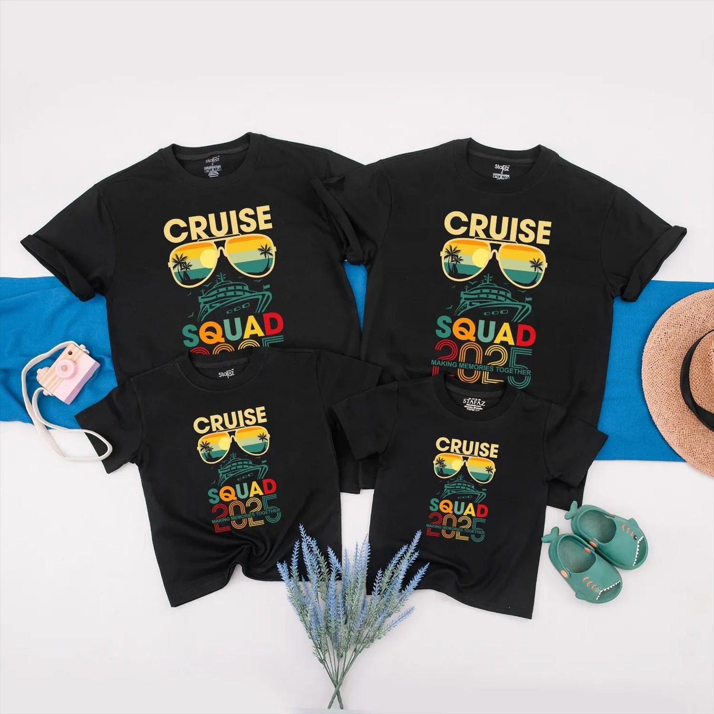 Cruise Squad 2025 Shirts Making Memories Together Vacation Outfits Summer Travel Family & Friends Matching Clothes Gift