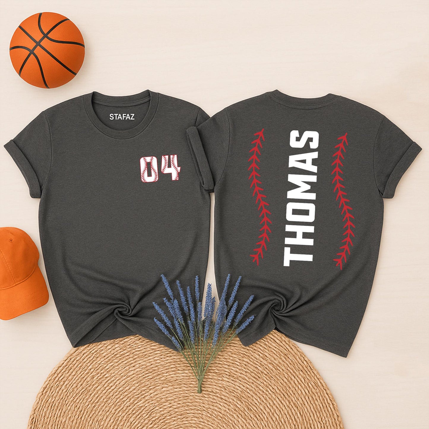 Custom Baseball Shirt With Your Name and Number Personalized Baseball Mom T-Shirt Baseball Team Outfit