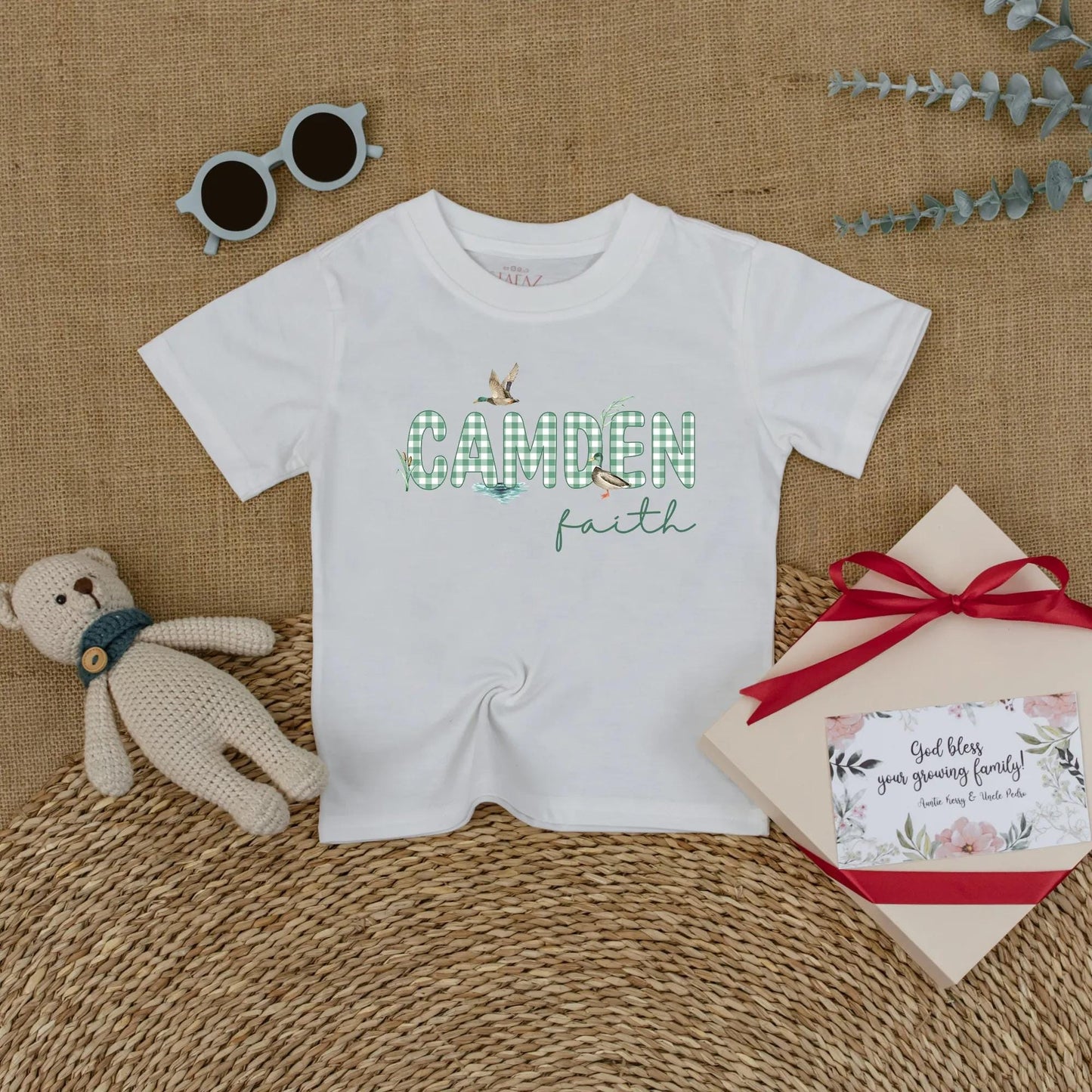 Personalized Mallard Duck Bubble Romper Baby Boy Hunting Outfit Newborn Gift Duck Theme Birthday Clothes Outdoor Baby Clothes
