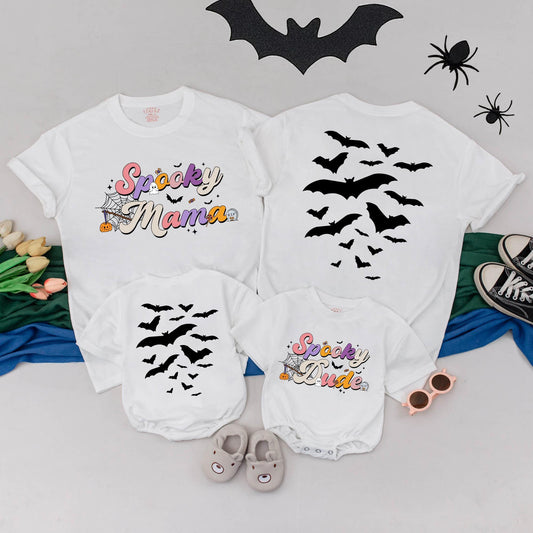 Personalized Spooky Family Halloween Shirts, Matching Birthday Tees, Boo! Spooky Dude Outfit